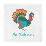 Old Fashioned Thanksgiving Decorative Paper Napkins (Personalized)