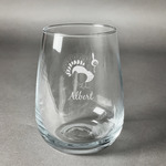 Old Fashioned Thanksgiving Stemless Wine Glass (Single) (Personalized)