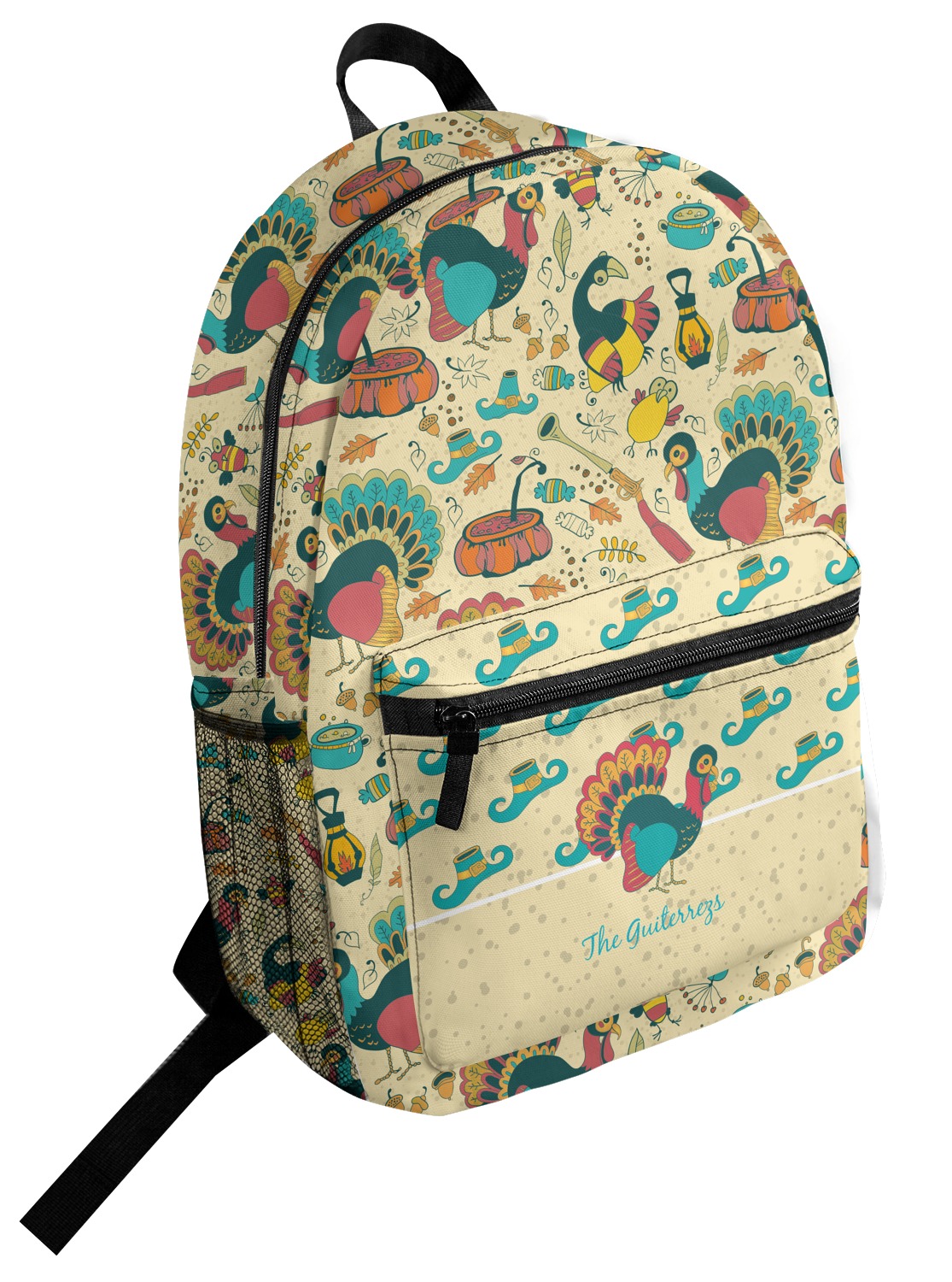 Custom Old Fashioned Thanksgiving Student Backpack (Personalized