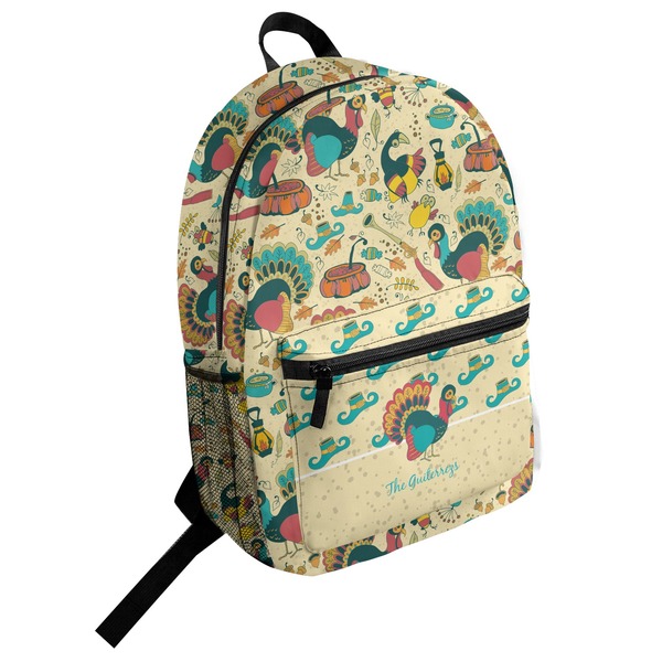 Custom Old Fashioned Thanksgiving Student Backpack (Personalized)