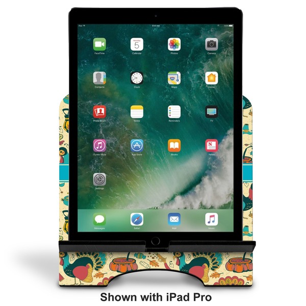 Old Fashioned Thanksgiving Stylized Tablet Stand - Front with ipad