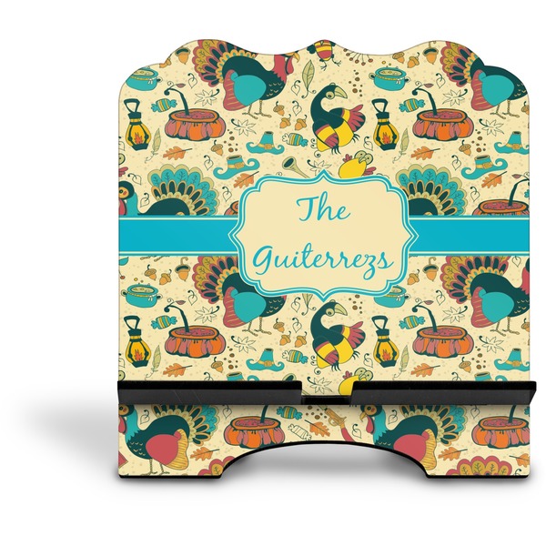 Old Fashioned Thanksgiving Stylized Tablet Stand - Front without iPad