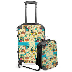 Old Fashioned Thanksgiving Kids 2-Piece Luggage Set - Suitcase & Backpack (Personalized)