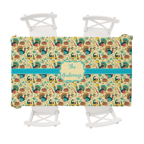 Custom Old Fashioned Thanksgiving Tablecloth - 58"x102" (Personalized)