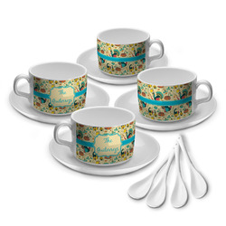 Old Fashioned Thanksgiving Tea Cup - Set of 4 (Personalized)