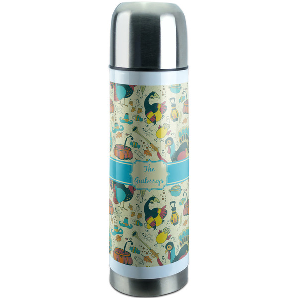 Custom Old Fashioned Thanksgiving Stainless Steel Thermos (Personalized)