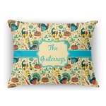 Old Fashioned Thanksgiving Rectangular Throw Pillow Case - 12"x18" (Personalized)