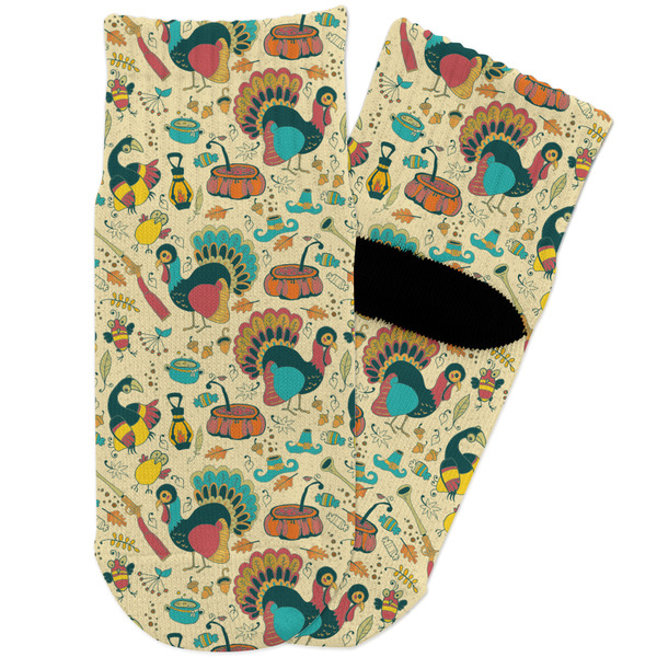 Custom Old Fashioned Thanksgiving Toddler Ankle Socks
