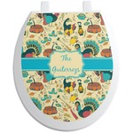 Old Fashioned Thanksgiving Toilet Seat Decal (Personalized)