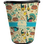 Old Fashioned Thanksgiving Waste Basket - Single Sided (Black) (Personalized)