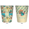 Old Fashioned Thanksgiving Trash Can White - Front and Back - Apvl