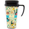 Old Fashioned Thanksgiving Travel Mug with Black Handle - Front