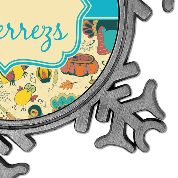 Old Fashioned Thanksgiving Vintage Snowflake - Detail