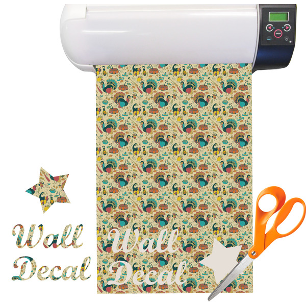 Custom Old Fashioned Thanksgiving Vinyl Sheet (Re-position-able)