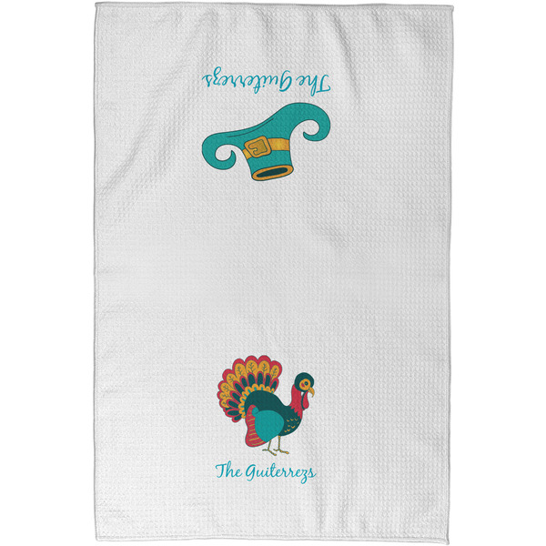 Old Fashioned Thanksgiving Waffle Towel - Partial Print - Approval Image