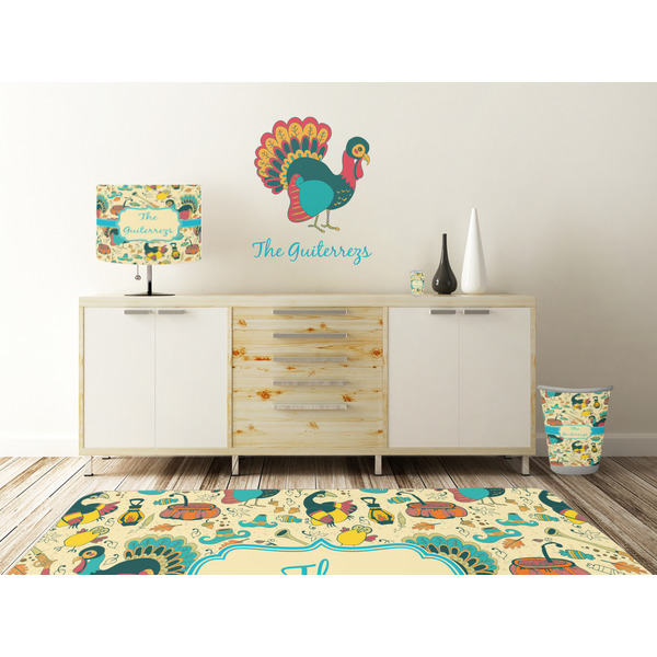 Old Fashioned Thanksgiving Wall Graphic Decal Wooden Desk
