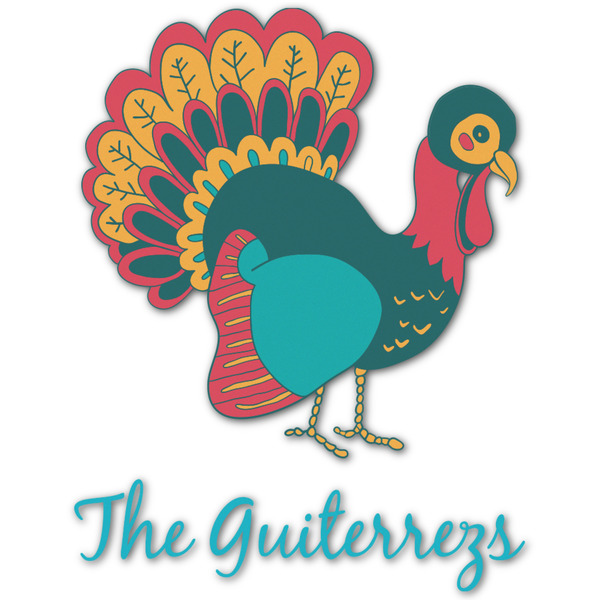 Custom Old Fashioned Thanksgiving Graphic Decal - Medium (Personalized)