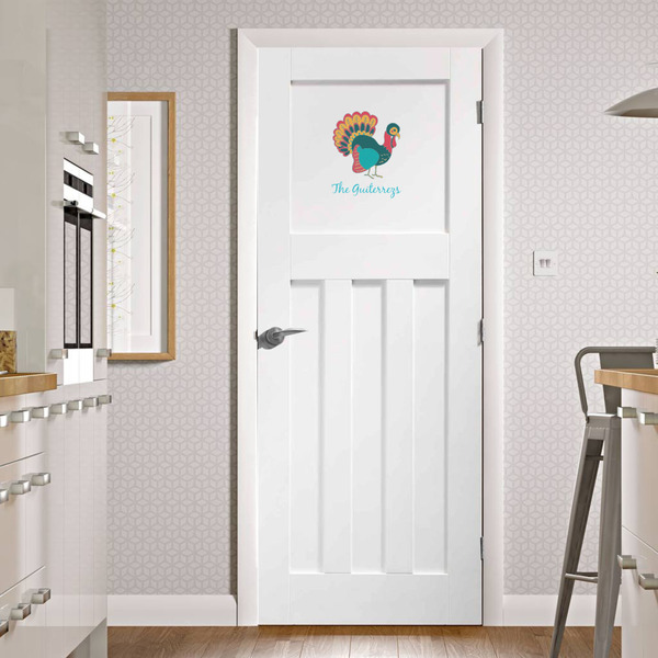 Old Fashioned Thanksgiving Wall Graphic on Door