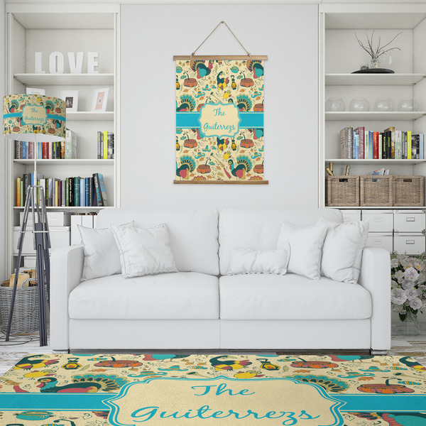 Old Fashioned Thanksgiving Wall Hanging Tapestry - Portrait - IN CONTEXT