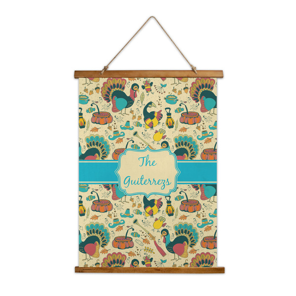 Custom Old Fashioned Thanksgiving Wall Hanging Tapestry - Tall (Personalized)