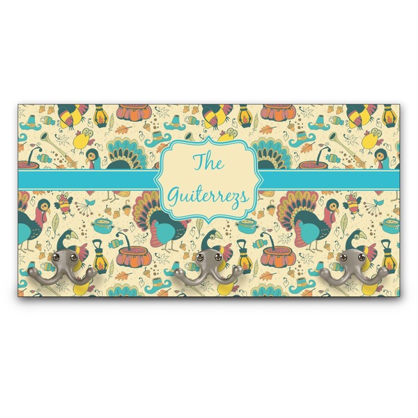 Custom Old Fashioned Thanksgiving Wall Mounted Coat Rack (Personalized)