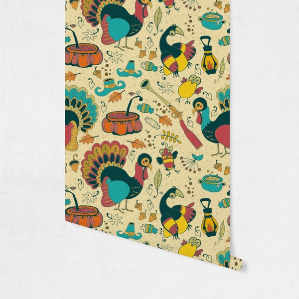 Old Fashioned Thanksgiving Wallpaper on Wall
