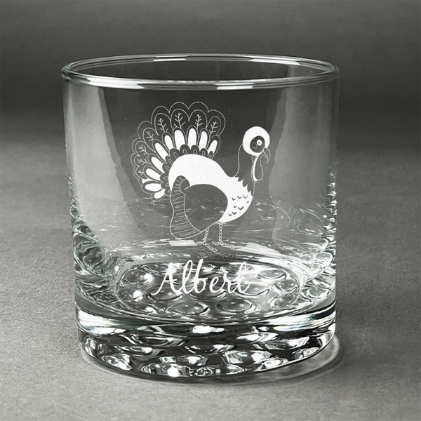 Custom Old Fashioned Thanksgiving Whiskey Glass - Engraved (Personalized)