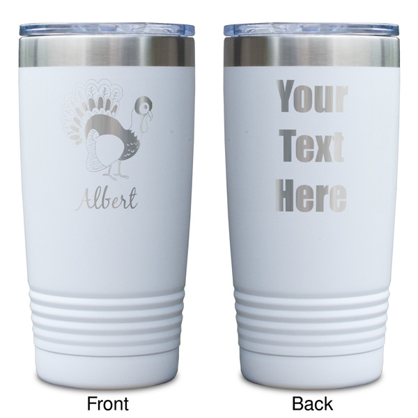 Old Fashioned Thanksgiving White Polar Camel Tumbler - 20oz - Double Sided - Approval