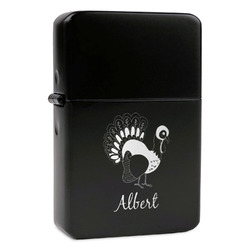 Old Fashioned Thanksgiving Windproof Lighter - Black - Single Sided (Personalized)