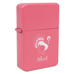 Old Fashioned Thanksgiving Windproof Lighter - Pink - Single Sided (Personalized)