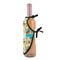 Old Fashioned Thanksgiving Wine Bottle Apron - DETAIL WITH CLIP ON NECK
