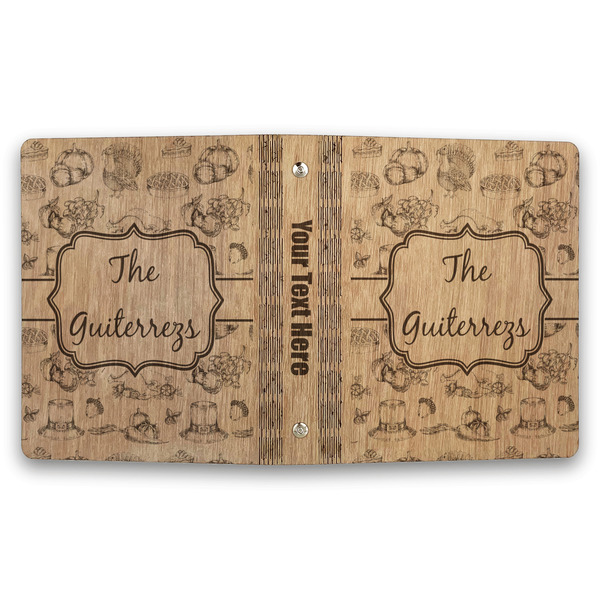 Old Fashioned Thanksgiving Wood 3-Ring Binders - 1" Half-Letter - Approval