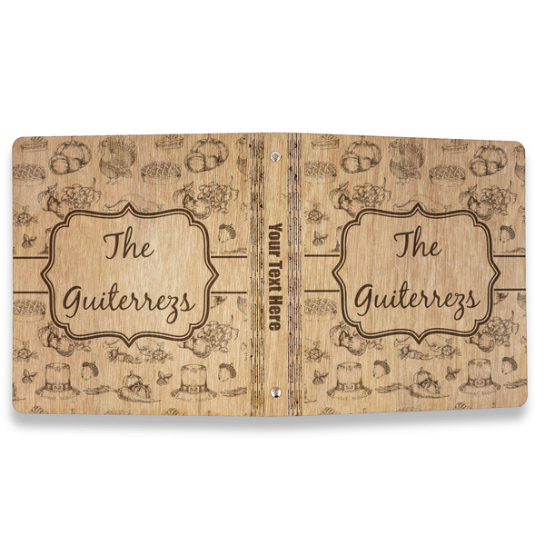Old Fashioned Thanksgiving Wood 3-Ring Binders - 1" Letter - Approval