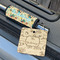 Old Fashioned Thanksgiving Wood Luggage Tags - Square - Lifestyle