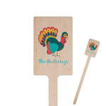 Old Fashioned Thanksgiving 6.25" Rectangle Wooden Stir Sticks - Double Sided (Personalized)