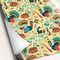 Old Fashioned Thanksgiving Wrapping Paper - 5 Sheets