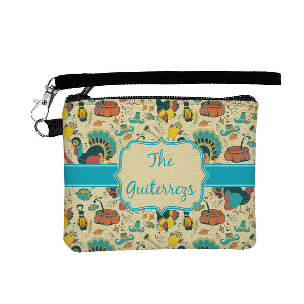 Custom Old Fashioned Thanksgiving Wristlet ID Case w/ Name or Text