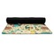 Old Fashioned Thanksgiving Yoga Mat Rolled up Black Rubber Backing
