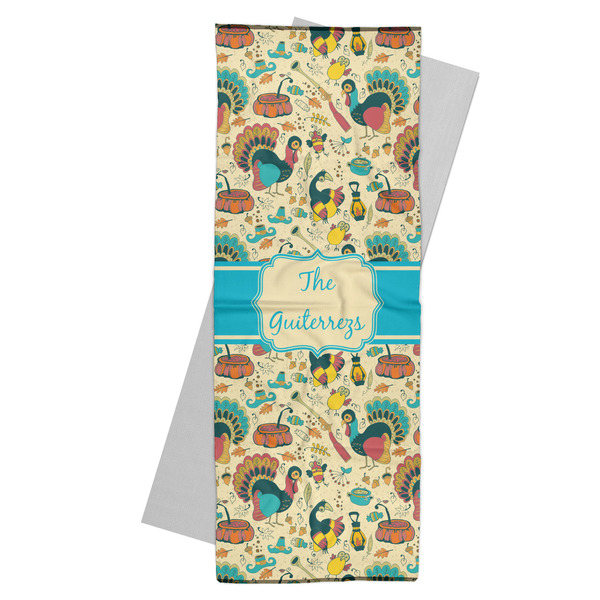 Custom Old Fashioned Thanksgiving Yoga Mat Towel (Personalized)