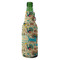 Old Fashioned Thanksgiving Zipper Bottle Cooler - ANGLE (bottle)