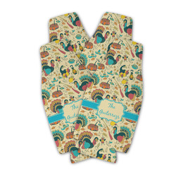 Old Fashioned Thanksgiving Zipper Bottle Cooler - Set of 4 (Personalized)