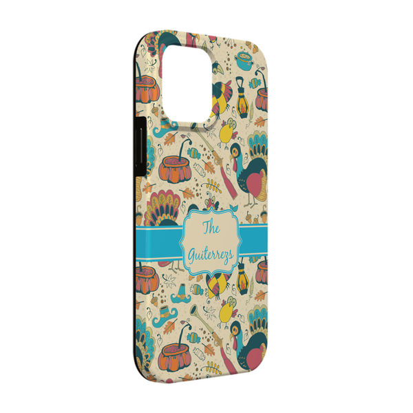 Custom Old Fashioned Thanksgiving iPhone Case - Rubber Lined - iPhone 13 (Personalized)