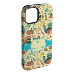 Old Fashioned Thanksgiving iPhone Case - Rubber Lined (Personalized)