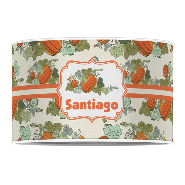 Pumpkins 12" Drum Lampshade - FRONT (Poly Film)