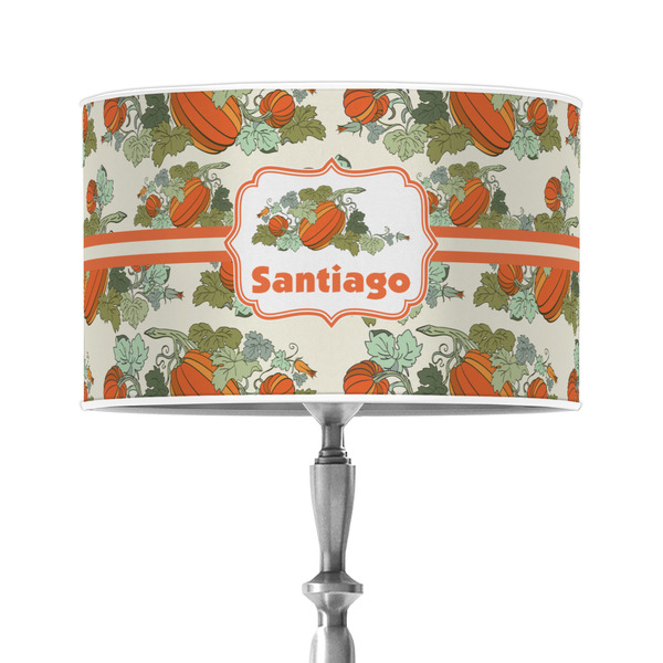 Custom Pumpkins 12" Drum Lamp Shade - Poly-film (Personalized)