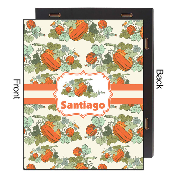 Pumpkins 16x20 Wood Print - Front & Back View