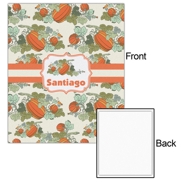 Pumpkins 20x24 - Matte Poster - Front & Back