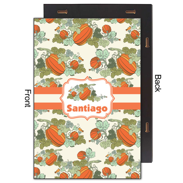 Pumpkins 20x30 Wood Print - Front & Back View