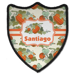 Pumpkins Iron On Shield Patch B w/ Name or Text