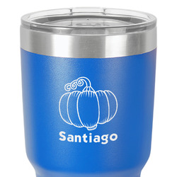 Pumpkins 30 oz Stainless Steel Tumbler - Royal Blue - Double-Sided (Personalized)